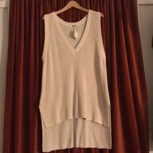 Oversized Free People V-Neck Sweater